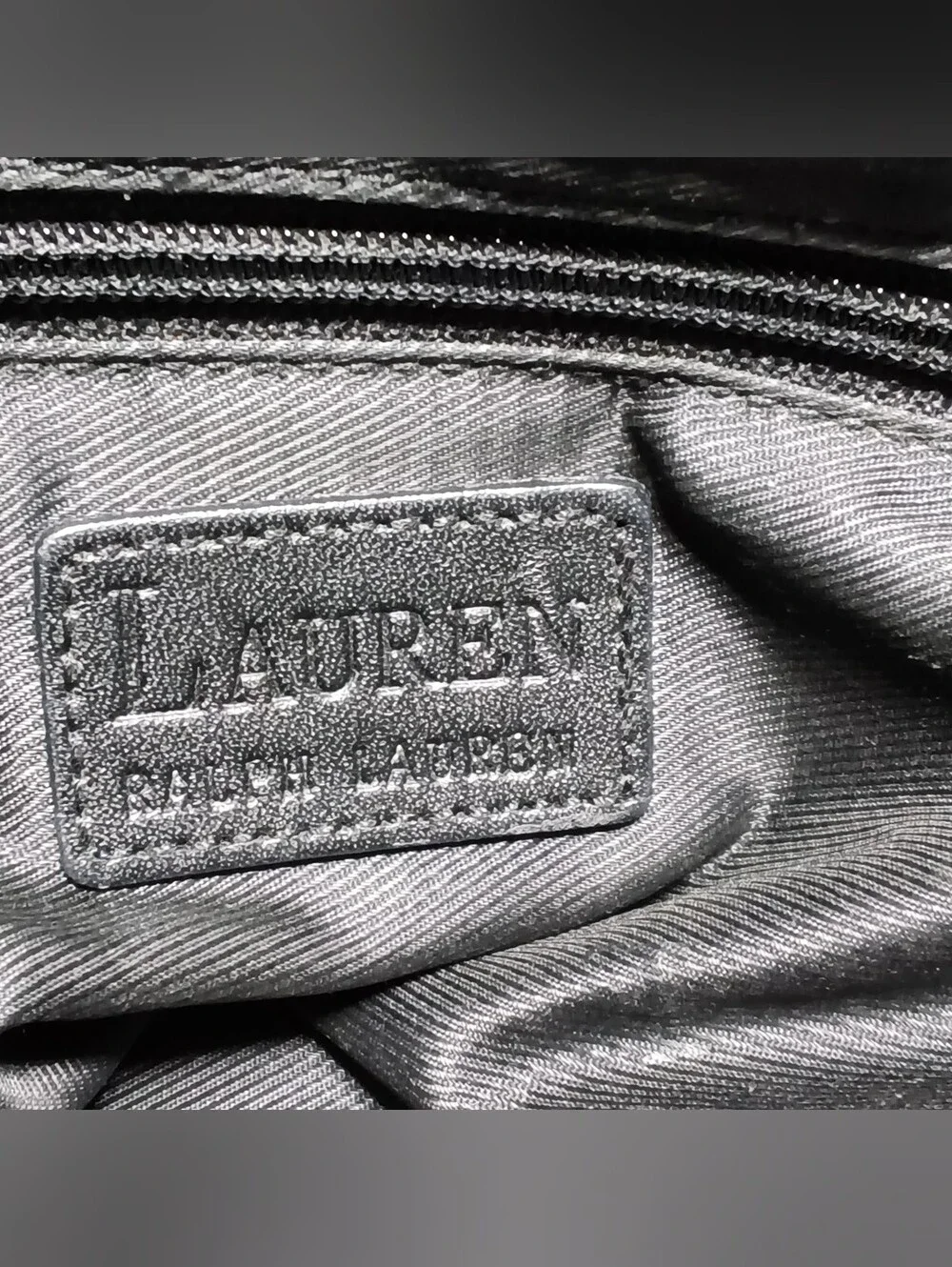 Lauren Ralph Lauren Black Nylon Tote Bag With Removable Shoulder Strap